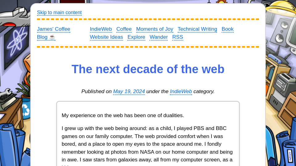 The Next Decade of the Web